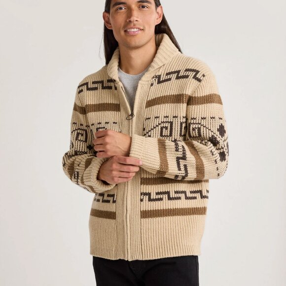 NWT Pendleton Mens The Original Westerley Lambswool Cardigan Sweater Wool Large - Picture 4 of 12